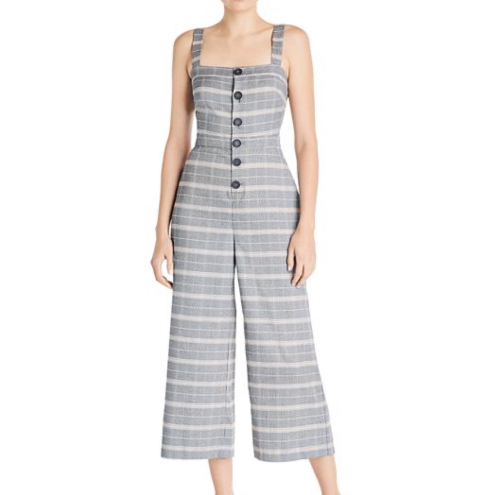 NWT Cupcakes & Cashmere Willa Plaid Jumpsuit